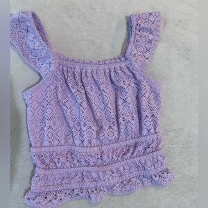 SO Lavender Lace Tank Top
